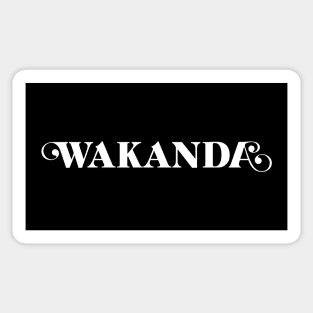 Wakanda (white text) Sticker